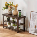 Vintage 3-Tier Bamboo Shoe Rack - Dark Brown CAN
