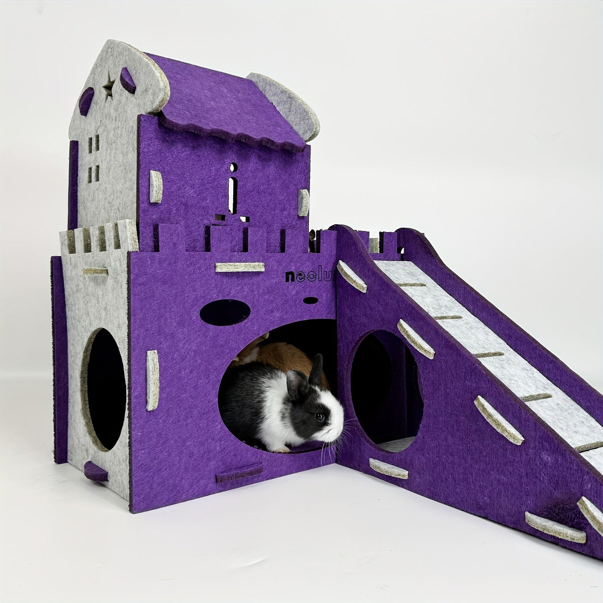 Felt Rabbit Hideaway Bunny Castle Indoor Habitat LPT