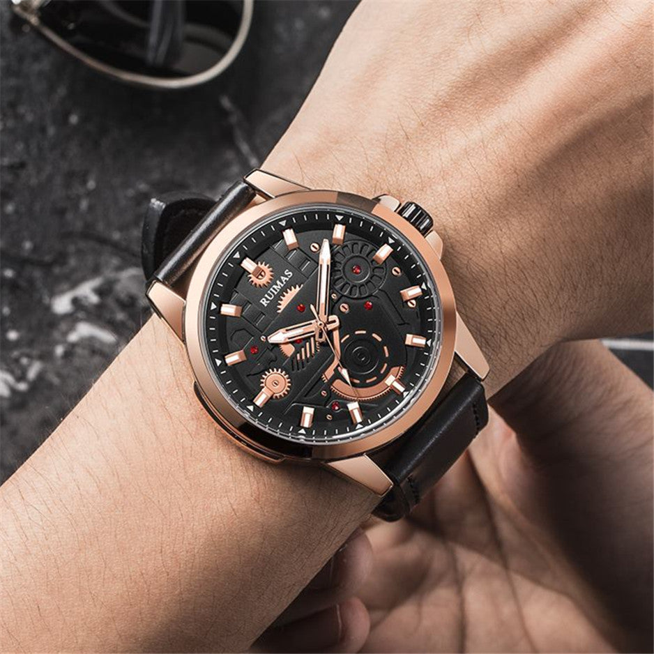 RUIMAS Watches Men's Casual Sport Watches Luxury Military Quartz Wrist Watch Chronograph ​Waterproof Man Clock Montre Homme 307-3