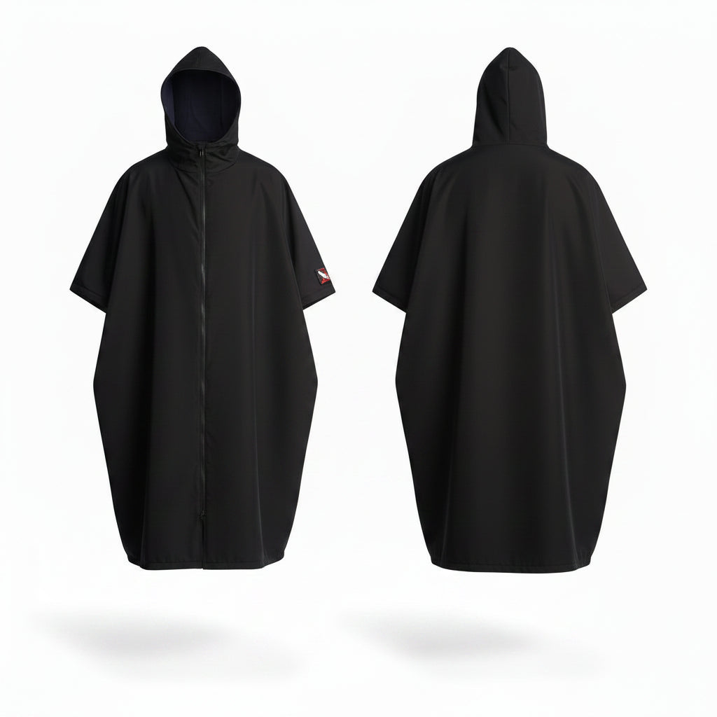 Quick Dry Hooded Surf Poncho Towel Robe LPT