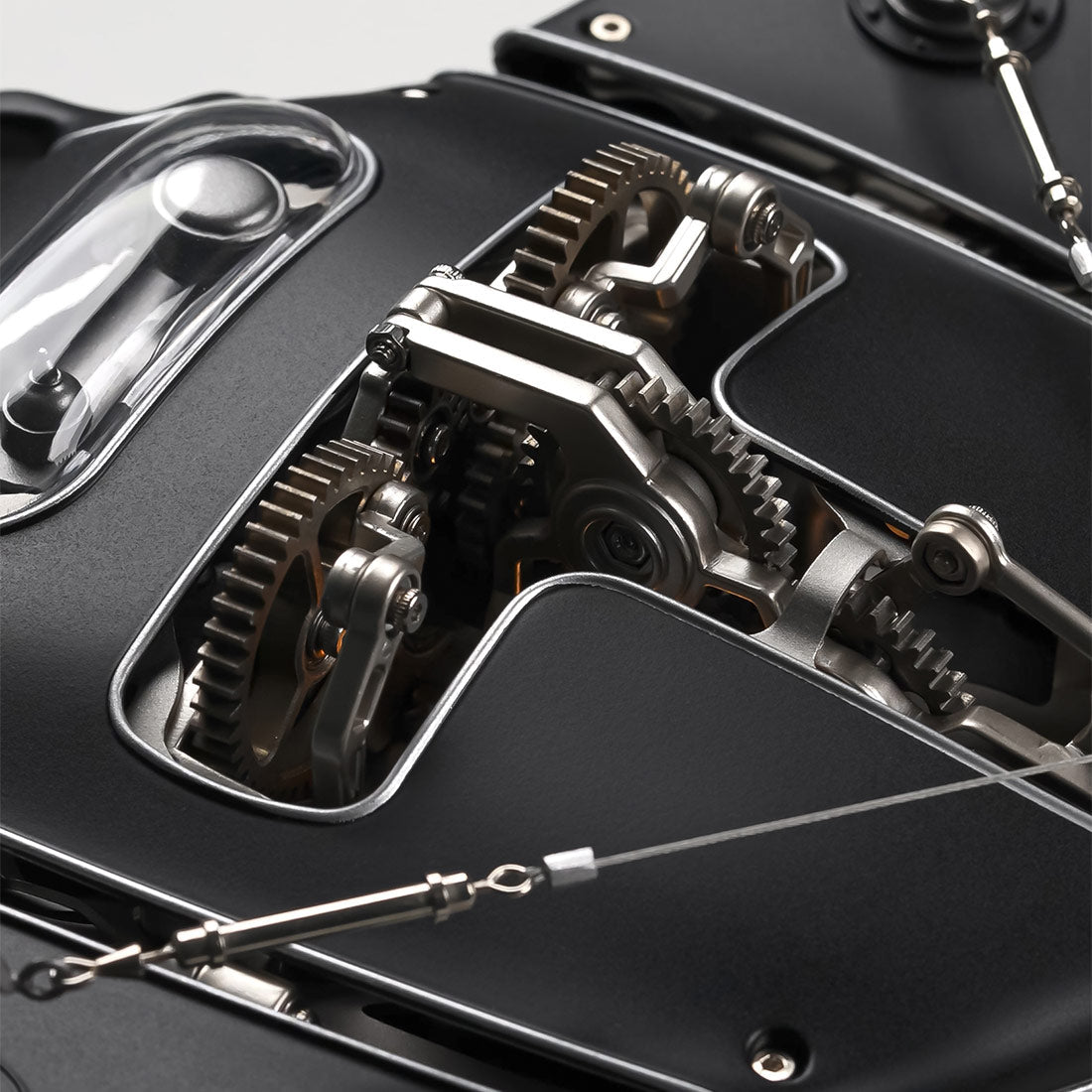 Black Manta Ray Stingray Metal Time Workshop