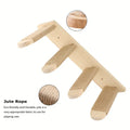 Paws & Play: Elevated Wooden Cat Climbing Shelf CAN