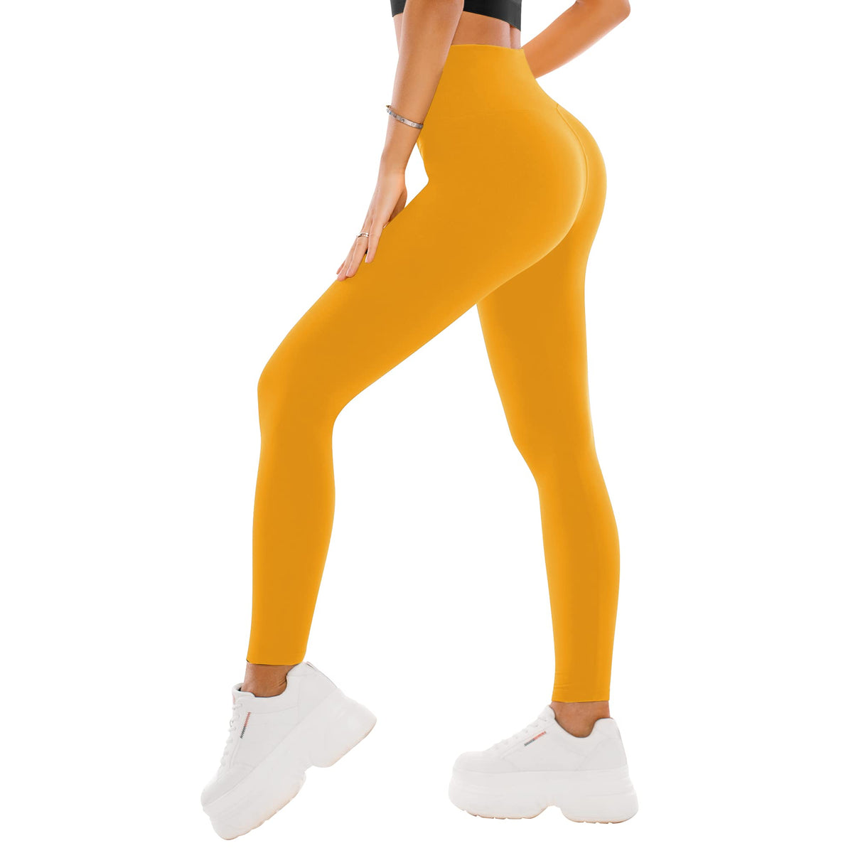 SINOPHANT High Waisted Leggings for Women - Full Length Capri Buttery Soft Yoga Pants for Workout Athletic Jansha Store