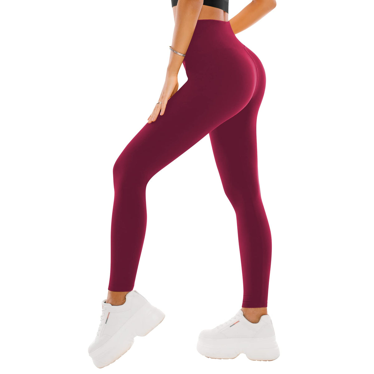 SINOPHANT High Waisted Leggings for Women - Full Length Capri Buttery Soft Yoga Pants for Workout Athletic Jansha Store