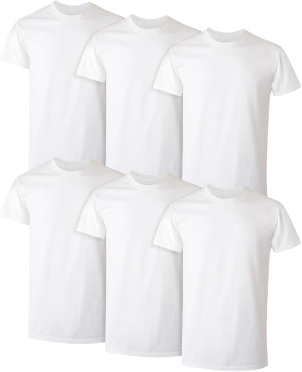 Hanes Men's Undershirt Packs, Stay-Tucked Soft Cotton Undershirts, Best Undershirts for Men, White/Black/Asstd Multipacks Jansha Store
