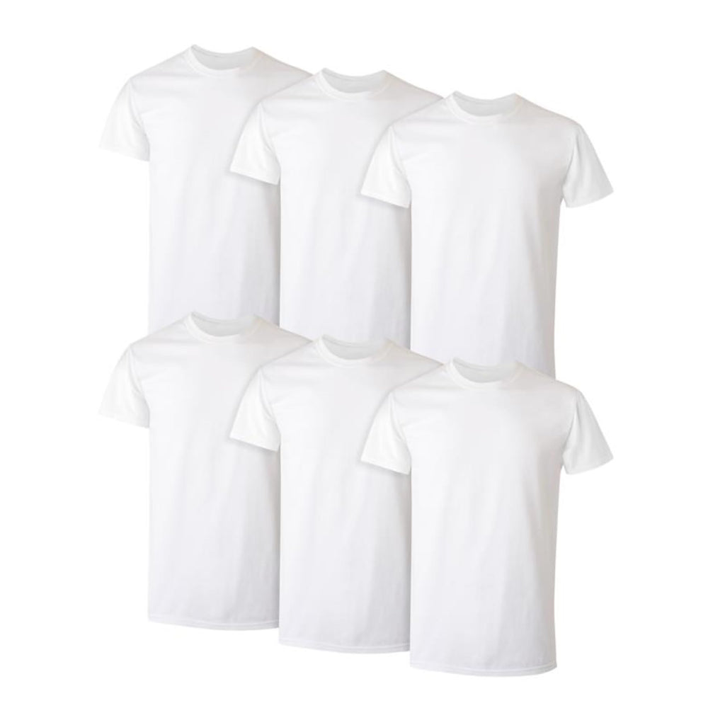 Hanes Men's Undershirt Packs, Stay-Tucked Soft Cotton Undershirts, Best Undershirts for Men, White/Black/Asstd Multipacks Jansha Store