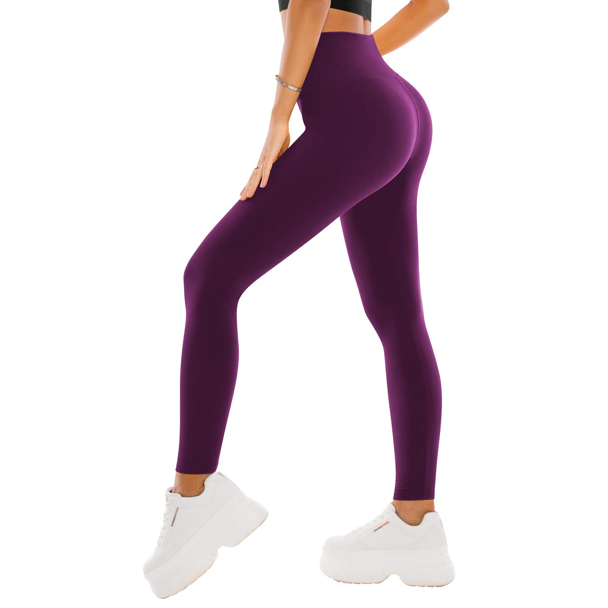 SINOPHANT High Waisted Leggings for Women - Full Length Capri Buttery Soft Yoga Pants for Workout Athletic Jansha Store