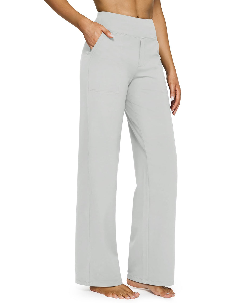 G4Free Yoga Pants for Women Wide Leg Pants with Pockets High Waisted Jansha Store