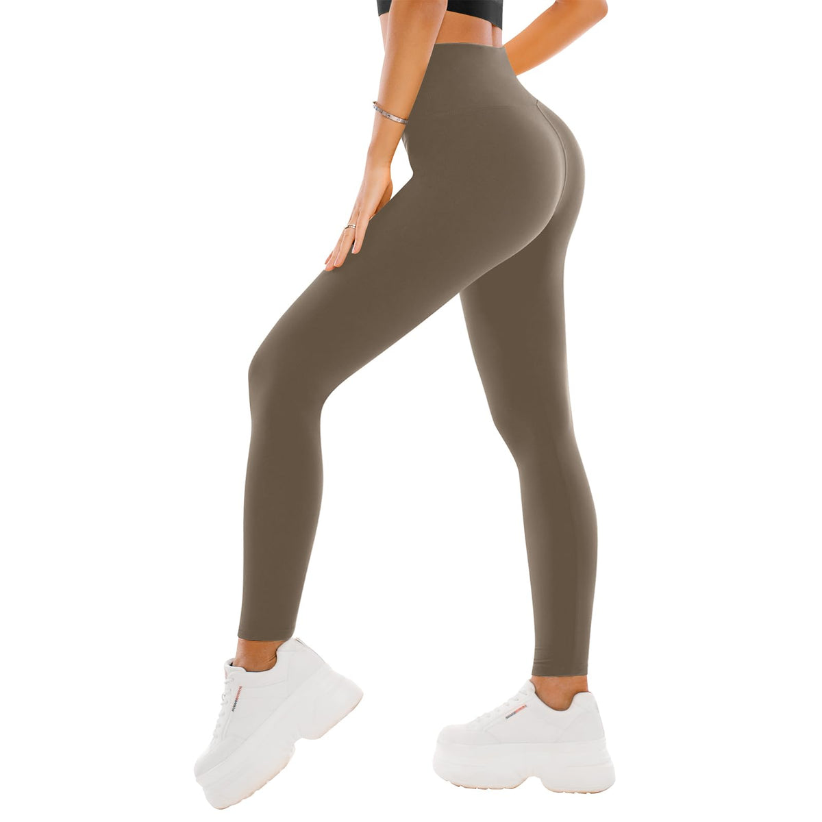 SINOPHANT High Waisted Leggings for Women - Full Length Capri Buttery Soft Yoga Pants for Workout Athletic Jansha Store