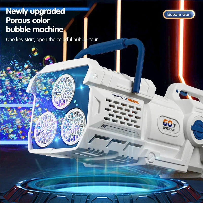 60-Hole Led Light Bubble Gun Toy For Kids LPO