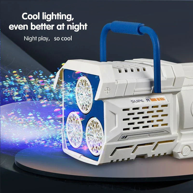 60-Hole Led Light Bubble Gun Toy For Kids LPO