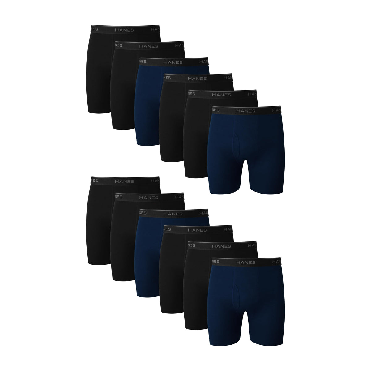 Hanes mens Underwear Boxer Briefs Pack, Cool & Breathable Cotton Moisture-wicking Underwear for Men, No Ride Up Jansha Store