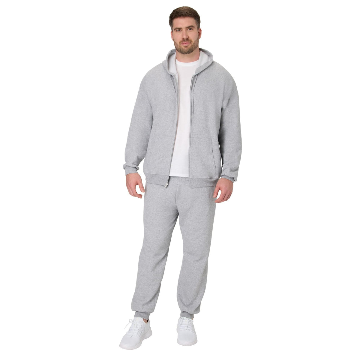 Hanes Men's Zip-up Hoodie, Ecosmart Fleece Full-zip Hoodie for Men, Hooded Sweatshirt Jansha Store