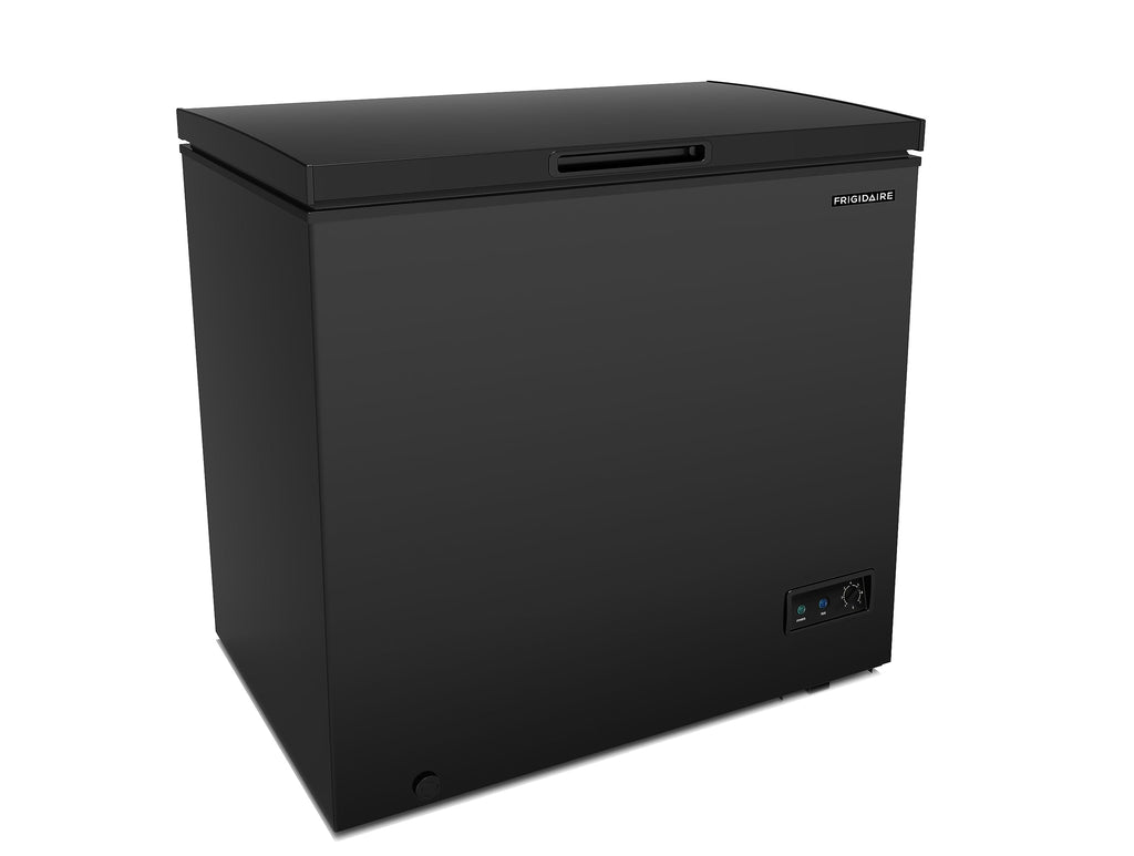 FRIGIDAIRE EFRF5003-BLACK Chest Deep Freezer-Garage-Ready, 5.0 Cu. Ft. Capacity, Black-Adjustable Thermostat-Removable Vinyl Coated Wire Basket-Easy Defrost Drain Jansha Store