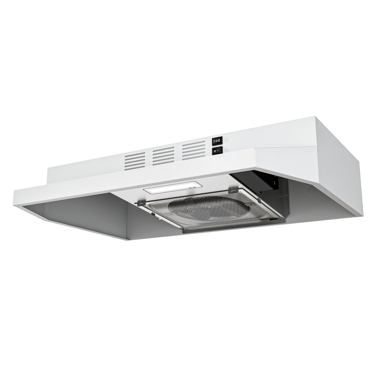 FIREGAS Range Hood 30 inch Under Cabinet, White Range Hood, Kitchen Hood Jansha Store