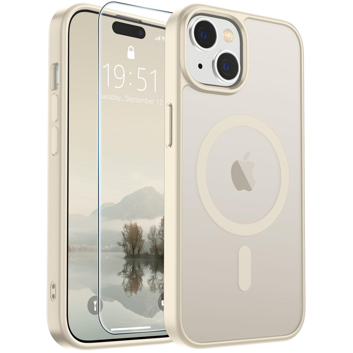 SUPFINE Magnetic for iPhone 12 Mini Case/iPhone 13 Mini Case Black Jansha Store