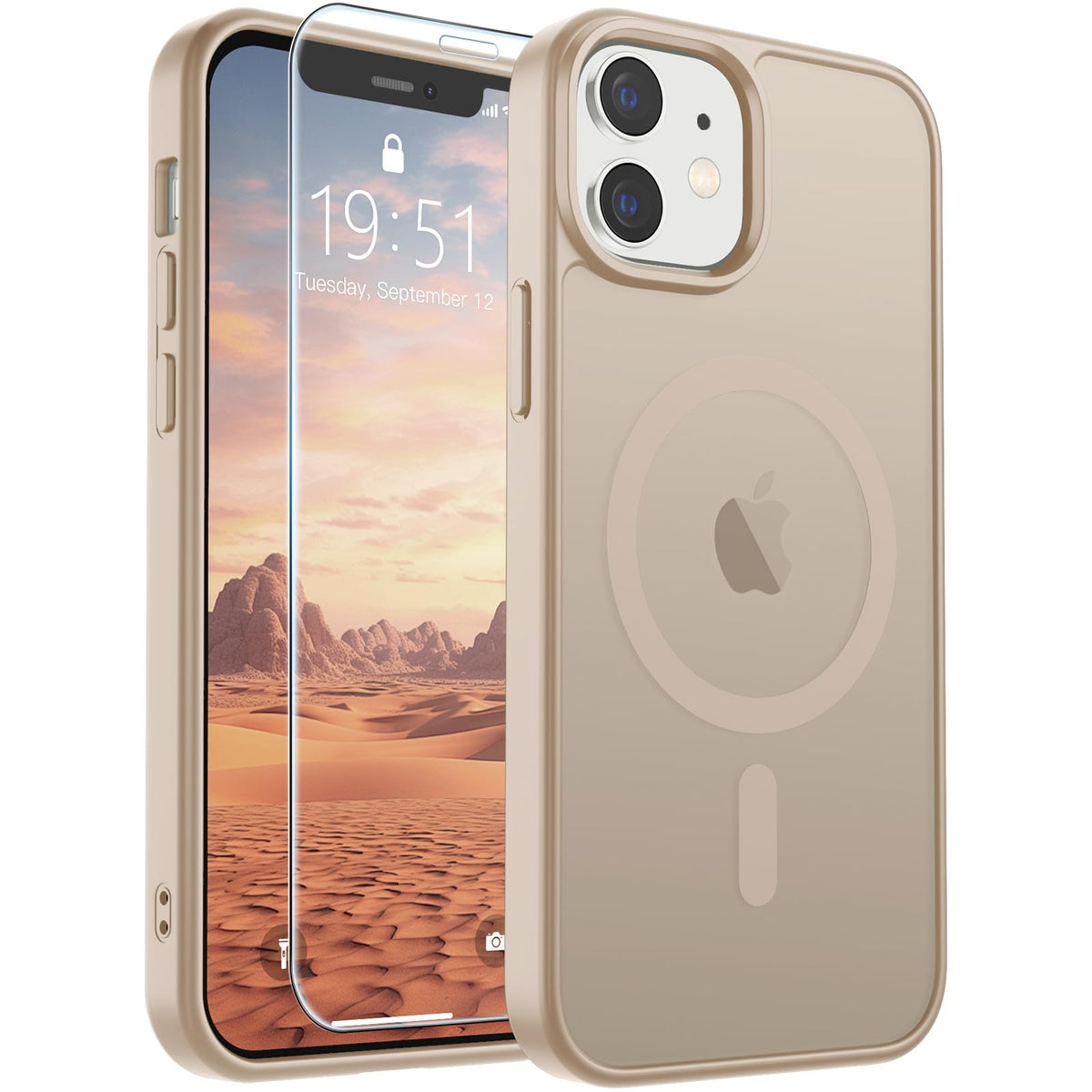 SUPFINE Magnetic for iPhone 12 Mini Case/iPhone 13 Mini Case Black Jansha Store