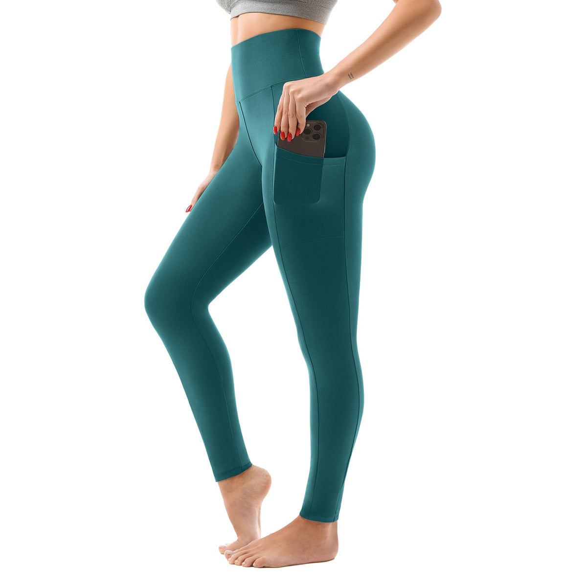 SINOPHANT High Waisted Leggings Women with Pockets Jansha Store