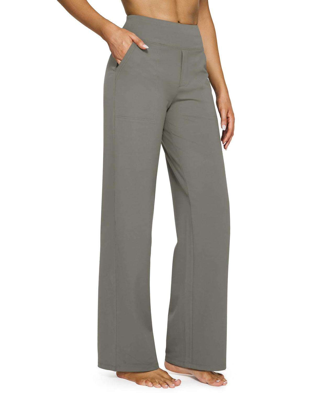 G4Free Yoga Pants for Women Wide Leg Pants with Pockets High Waisted Jansha Store