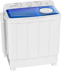 Auertech Portable Washing Machine, 28lbs Twin Tub Washer Mini Compact Laundry Machine with Drain Pump, Semi-automatic 18lbs Washer 10lbs Spinner Combo for Dorms, Apartments, RVs Jansha Store