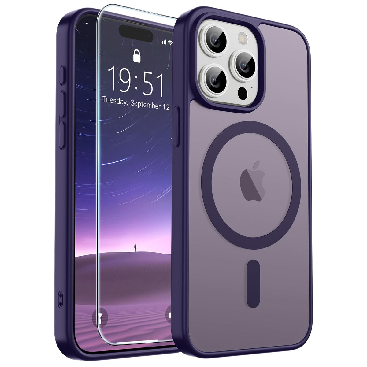 SUPFINE Magnetic for iPhone 12 Mini Case/iPhone 13 Mini Case Black Jansha Store