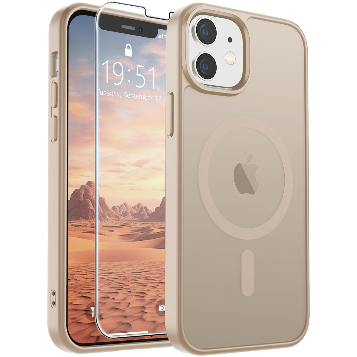 SUPFINE Magnetic for iPhone 12 Mini Case/iPhone 13 Mini Case Black Jansha Store