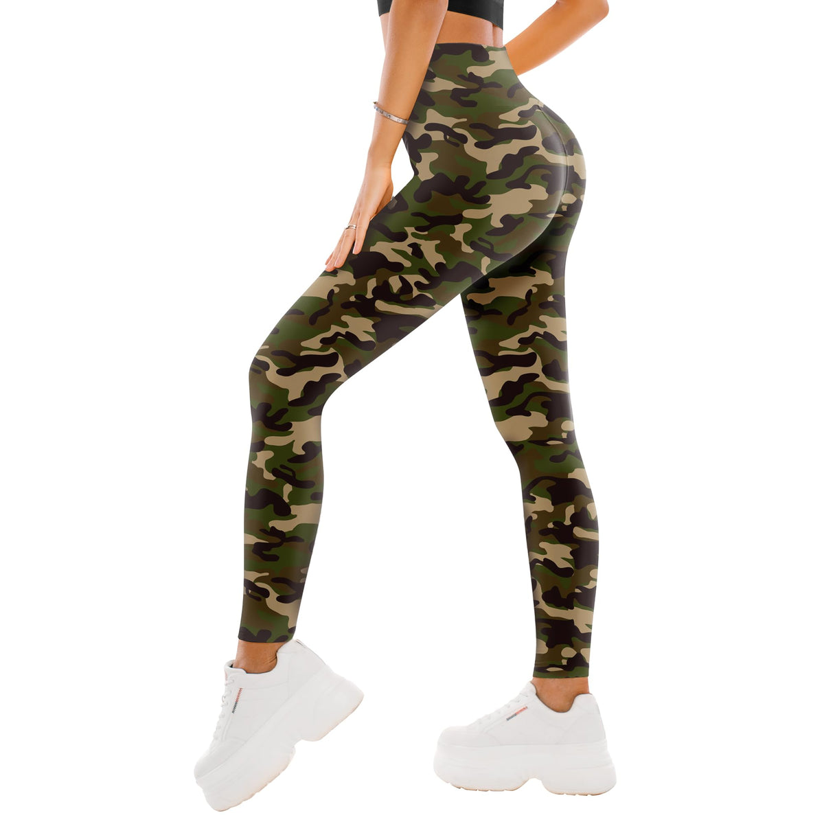 SINOPHANT High Waisted Leggings for Women - Full Length Capri Buttery Soft Yoga Pants for Workout Athletic Jansha Store