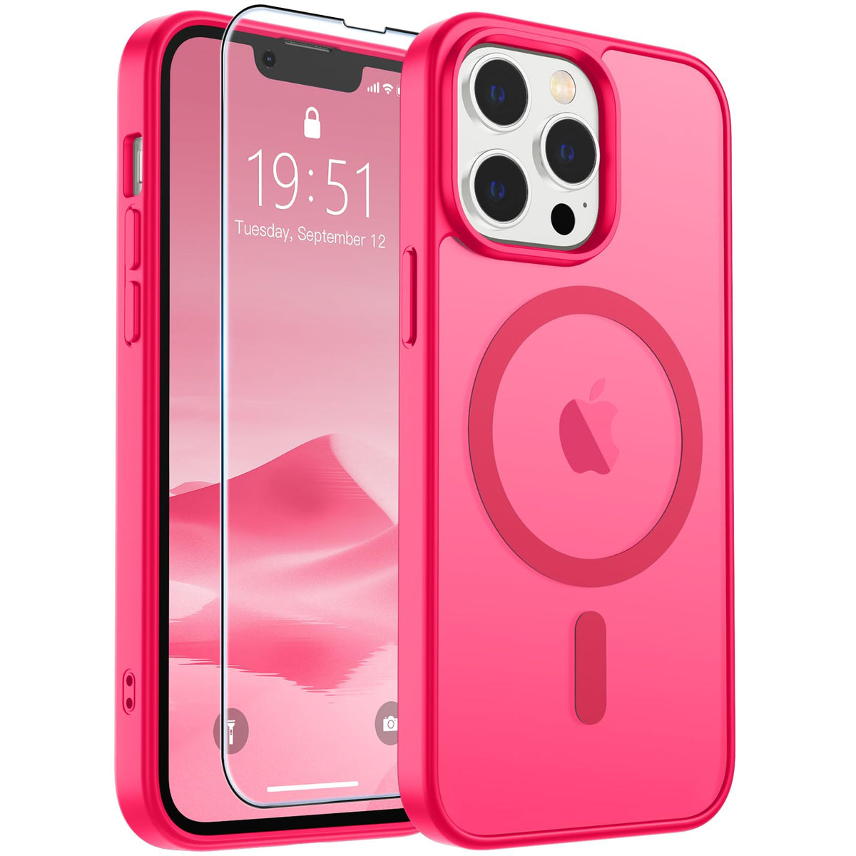 SUPFINE Magnetic for iPhone 12 Mini Case/iPhone 13 Mini Case Black Jansha Store