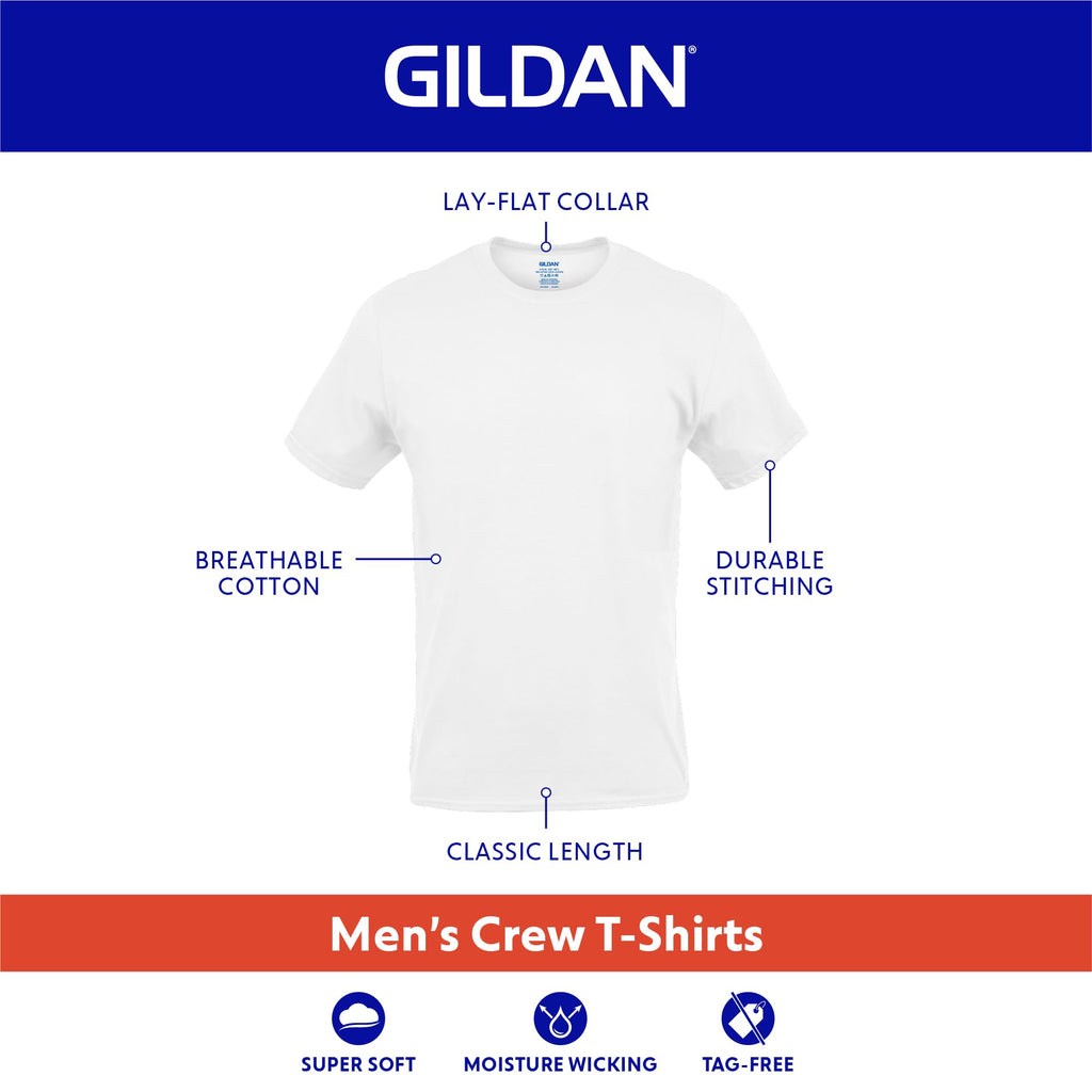 Gildan Men's Crew T-Shirts, Multipack, Style G1100 Jansha Store
