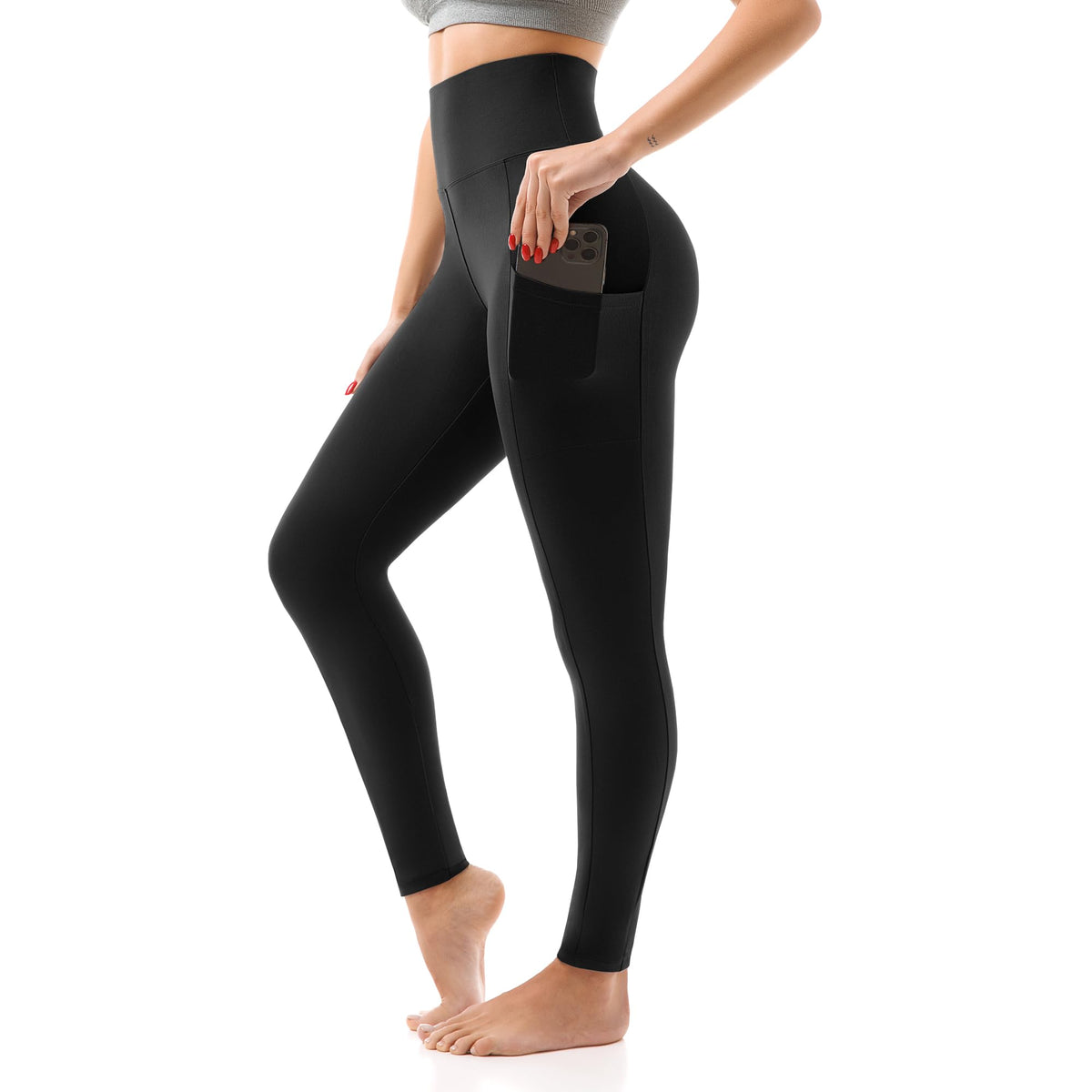 SINOPHANT High Waisted Leggings Women with Pockets Jansha Store
