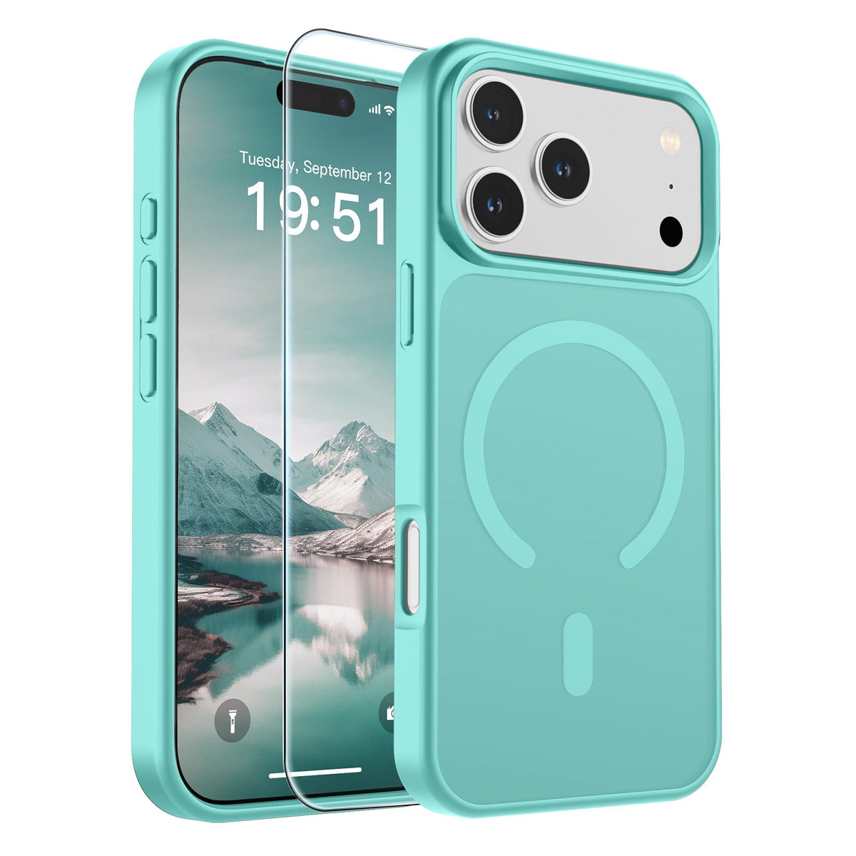 SUPFINE Magnetic for iPhone 12 Mini Case/iPhone 13 Mini Case Black Jansha Store