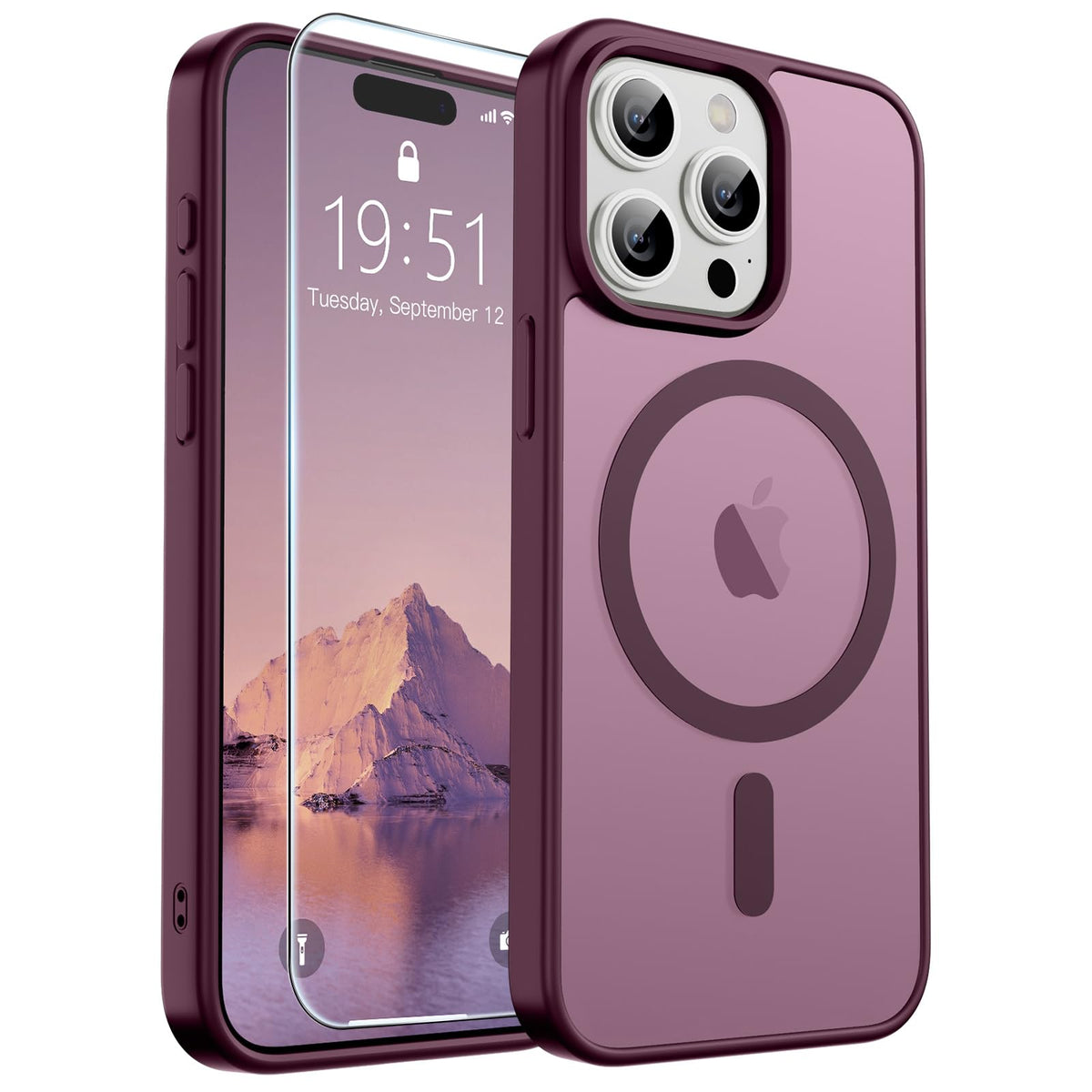 SUPFINE Magnetic for iPhone 12 Mini Case/iPhone 13 Mini Case Black Jansha Store