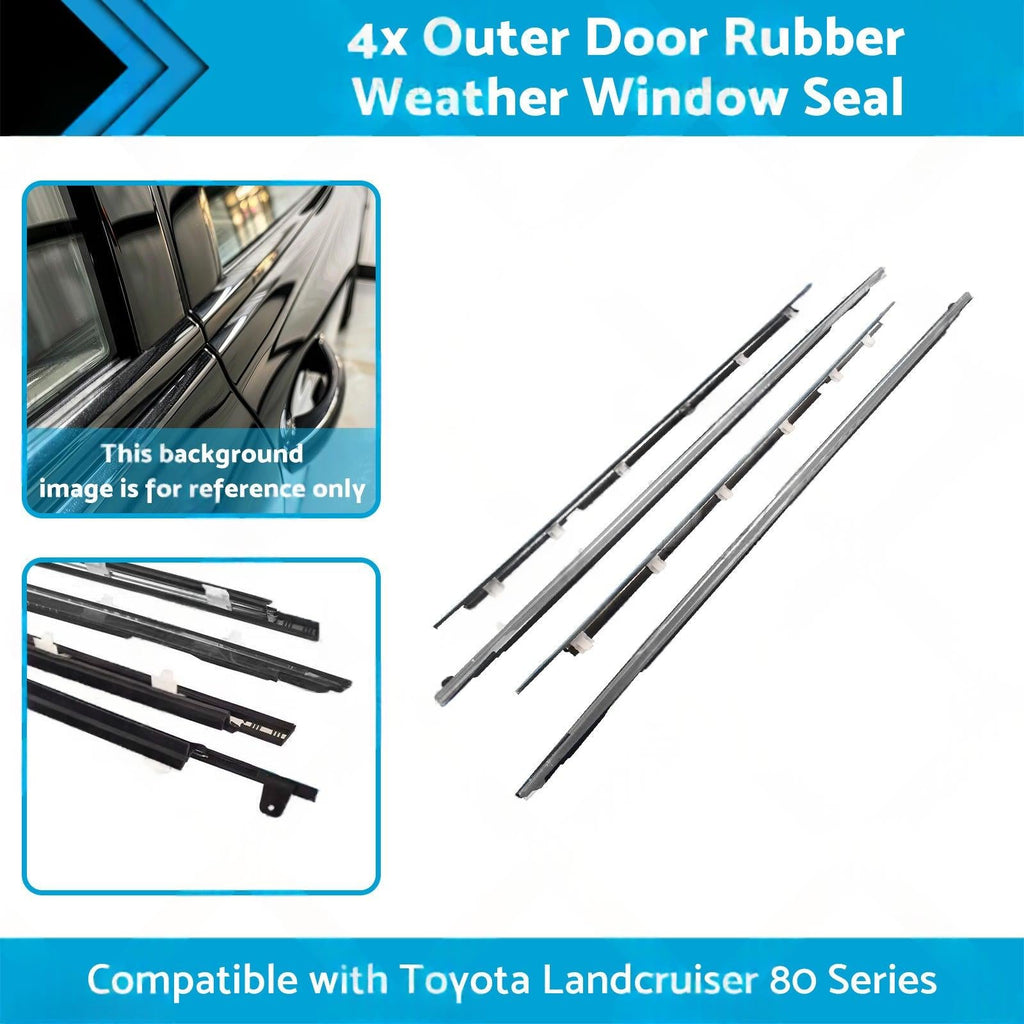 Outer Door Rubber Weather Window Seal Suitable for Toyota Landcruiser 80 Series-2