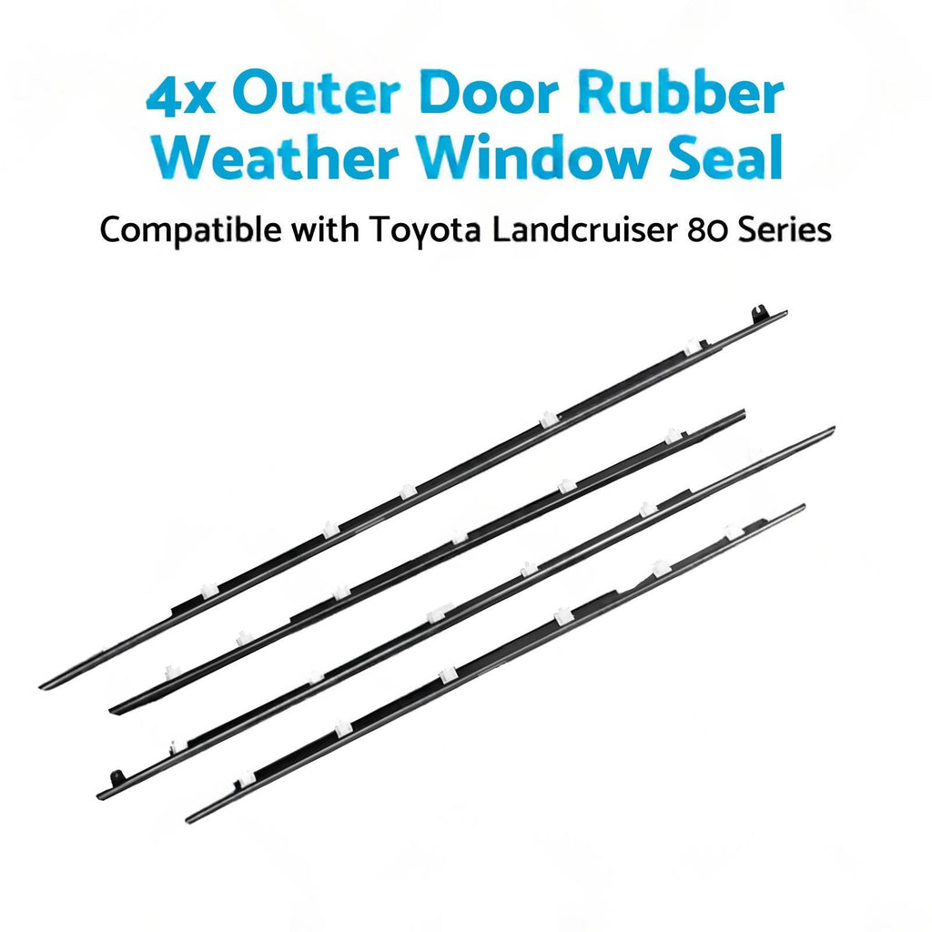 Outer Door Rubber Weather Window Seal Suitable for Toyota Landcruiser 80 Series-4