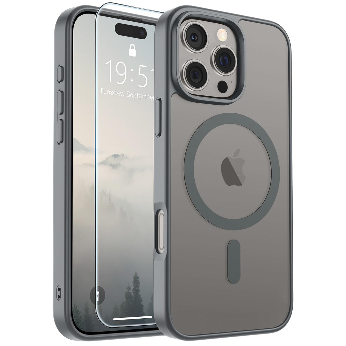 SUPFINE Magnetic for iPhone 12 Mini Case/iPhone 13 Mini Case Black Jansha Store