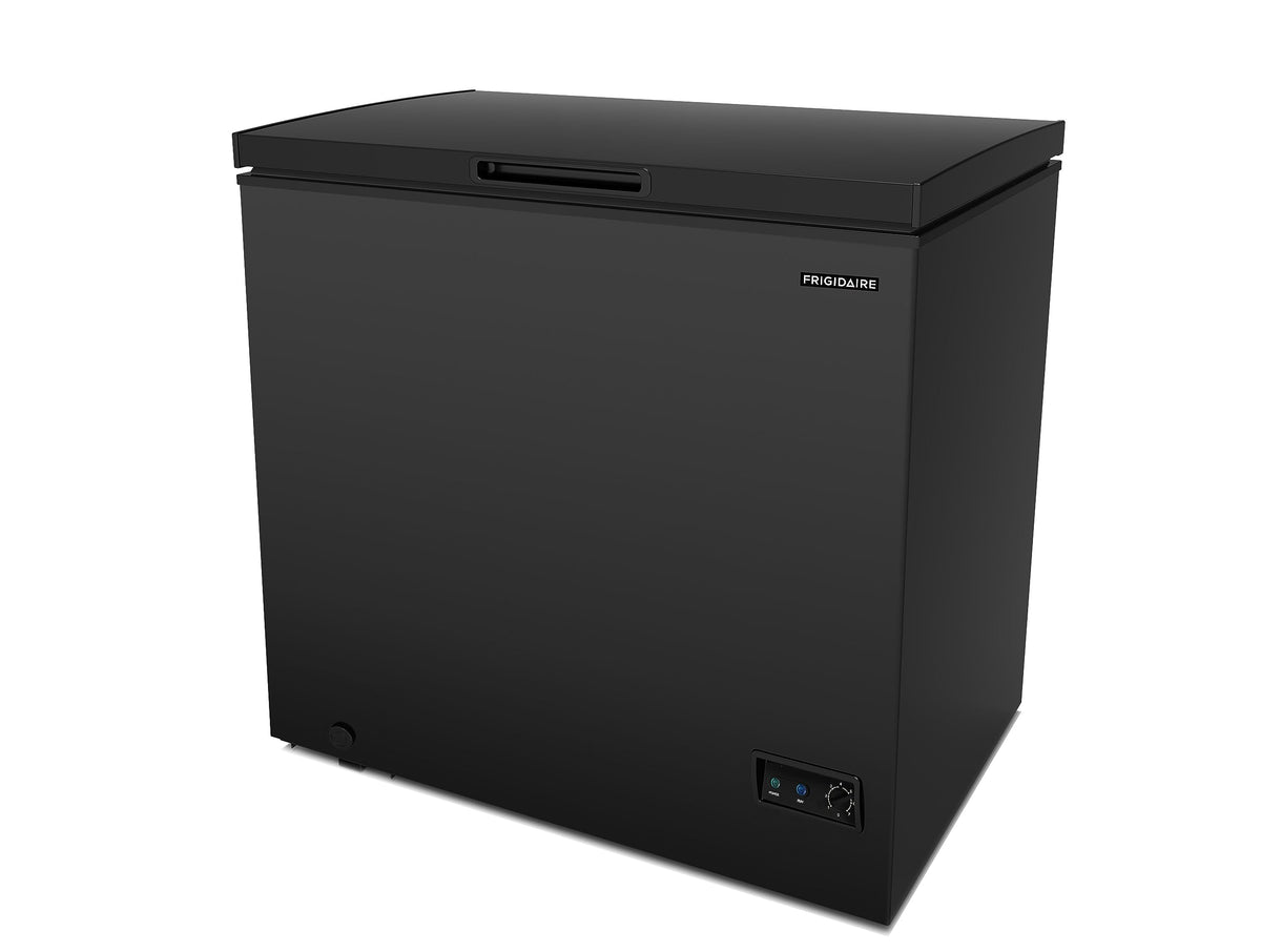 FRIGIDAIRE EFRF5003-BLACK Chest Deep Freezer-Garage-Ready, 5.0 Cu. Ft. Capacity, Black-Adjustable Thermostat-Removable Vinyl Coated Wire Basket-Easy Defrost Drain Jansha Store