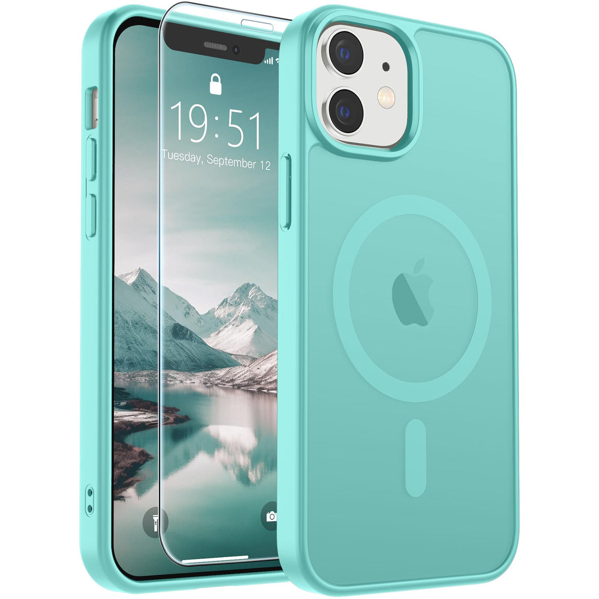 SUPFINE Magnetic for iPhone 12 Mini Case/iPhone 13 Mini Case Black Jansha Store