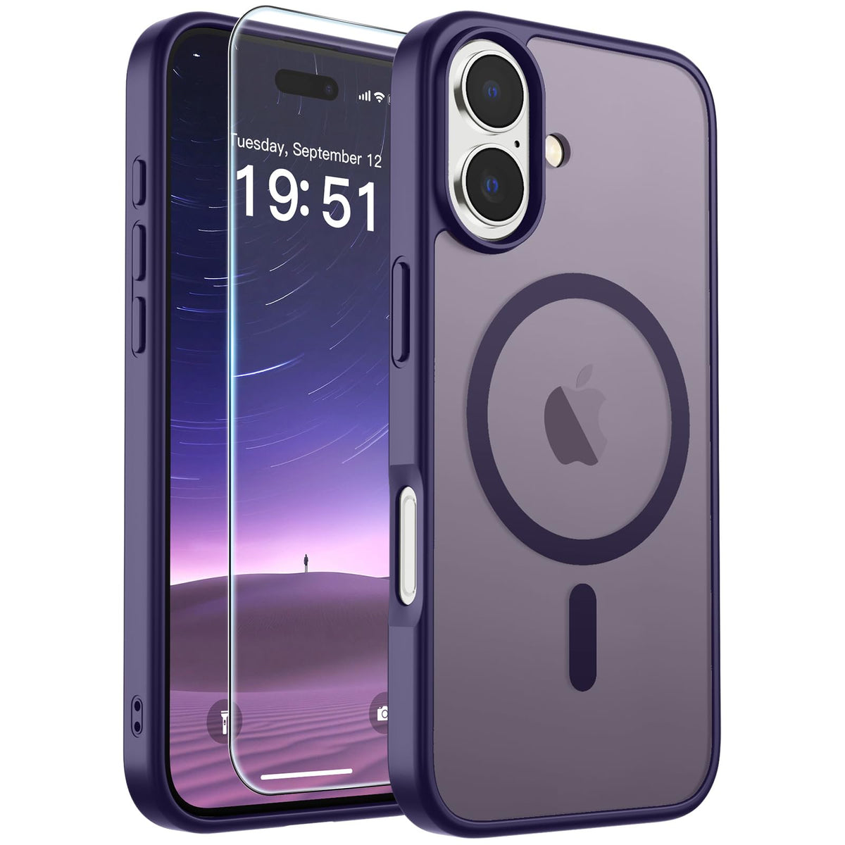 SUPFINE Magnetic for iPhone 12 Mini Case/iPhone 13 Mini Case Black Jansha Store