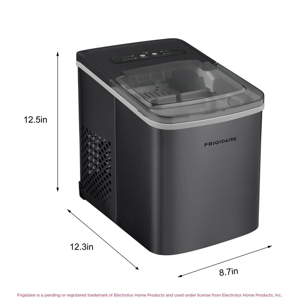 Frigidaire 26 Lbs per Day Portable Compact Maker, Ice Making Machine, Stainless, Medium Jansha Store