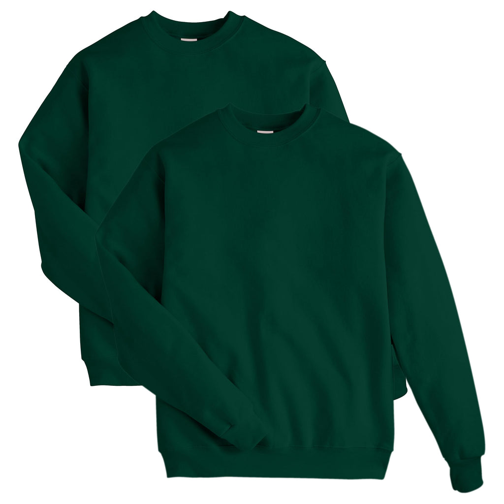 Hanes Men's Sweatshirt, EcoSmart Fleece Crewneck Sweatshirt, Big & Tall Available, 1 or 2-Pack Jansha Store