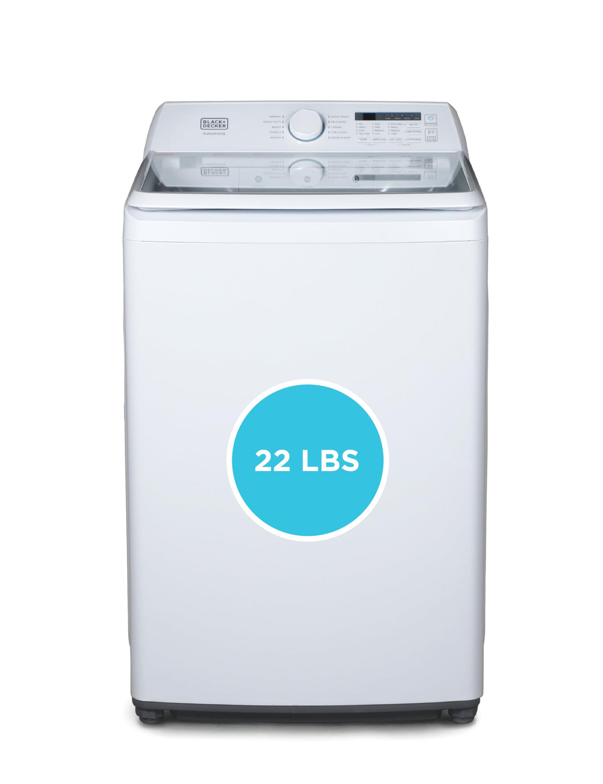 BLACK+DECKER 1.7 Cu. Ft. Portable Washer, 11 lb. Capacity, BPWM16W, White Jansha Store