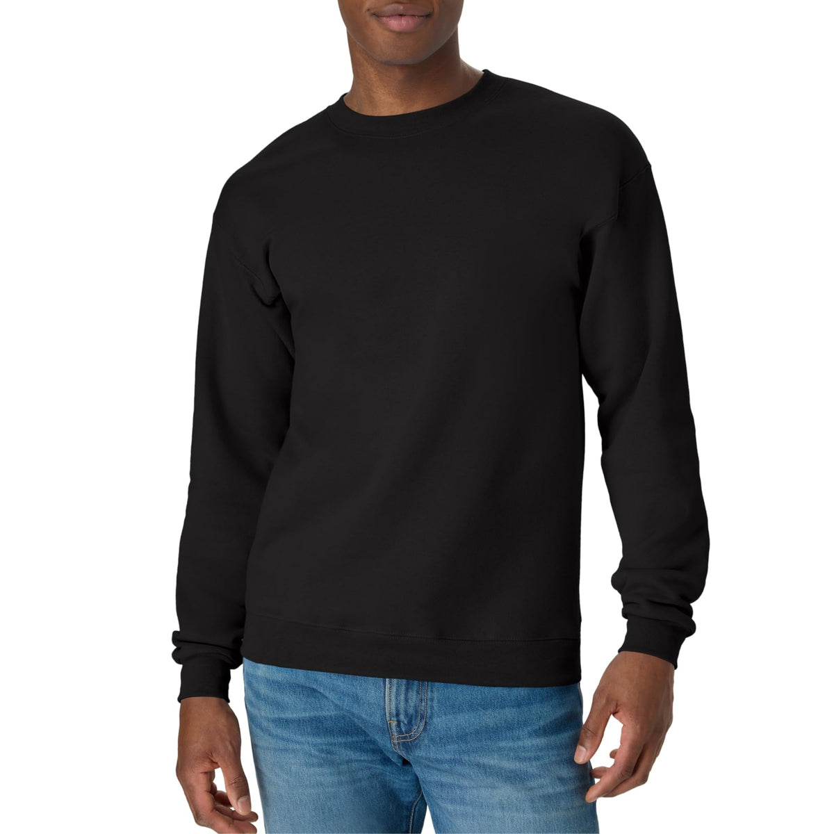 Hanes Men's Sweatshirt, EcoSmart Fleece Crewneck Sweatshirt, Big & Tall Available, 1 or 2-Pack Jansha Store