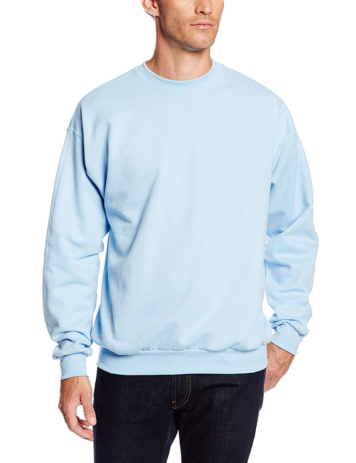 Hanes Men's Sweatshirt, EcoSmart Fleece Crewneck Sweatshirt, Big & Tall Available, 1 or 2-Pack Jansha Store