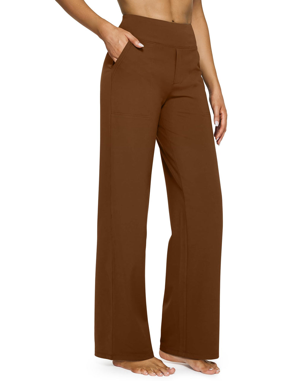 G4Free Yoga Pants for Women Wide Leg Pants with Pockets High Waisted Jansha Store