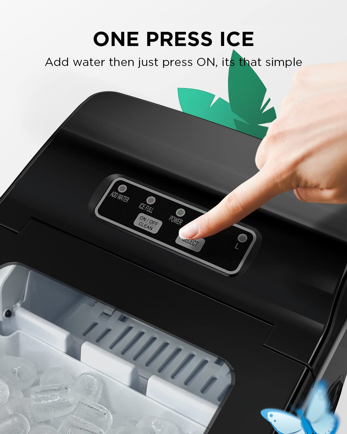 Silonn Nugget Ice Maker, Smart Countertop Ice Machine with APP & Voice Control, Self-Cleaning, 44lbs/24H Soft Chewable Sonic Ice, 3L Tank, for Home Kitchen & Party Jansha Store