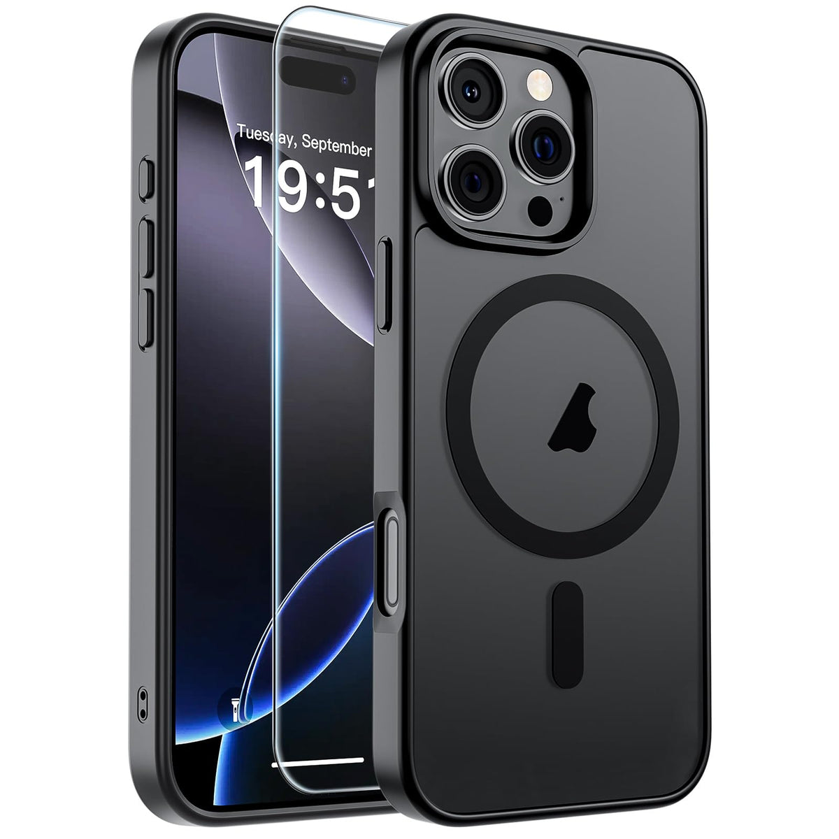 SUPFINE Magnetic for iPhone 12 Mini Case/iPhone 13 Mini Case Black Jansha Store