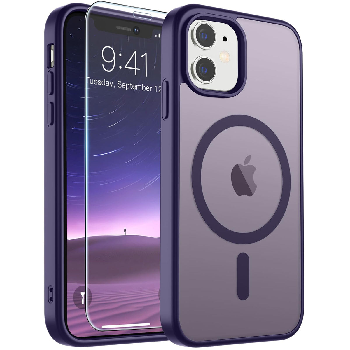 SUPFINE Magnetic for iPhone 12 Mini Case/iPhone 13 Mini Case Black Jansha Store