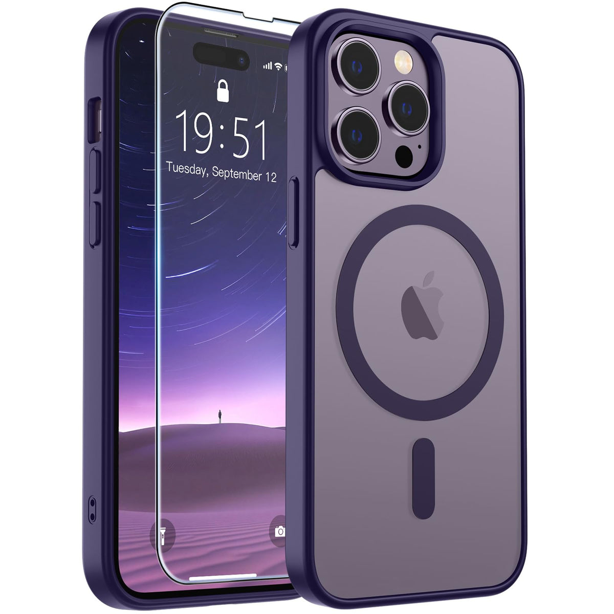 SUPFINE Magnetic for iPhone 12 Mini Case/iPhone 13 Mini Case Black Jansha Store