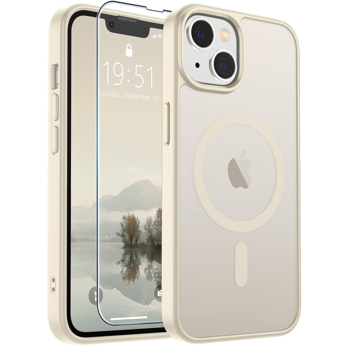 SUPFINE Magnetic for iPhone 12 Mini Case/iPhone 13 Mini Case Black Jansha Store