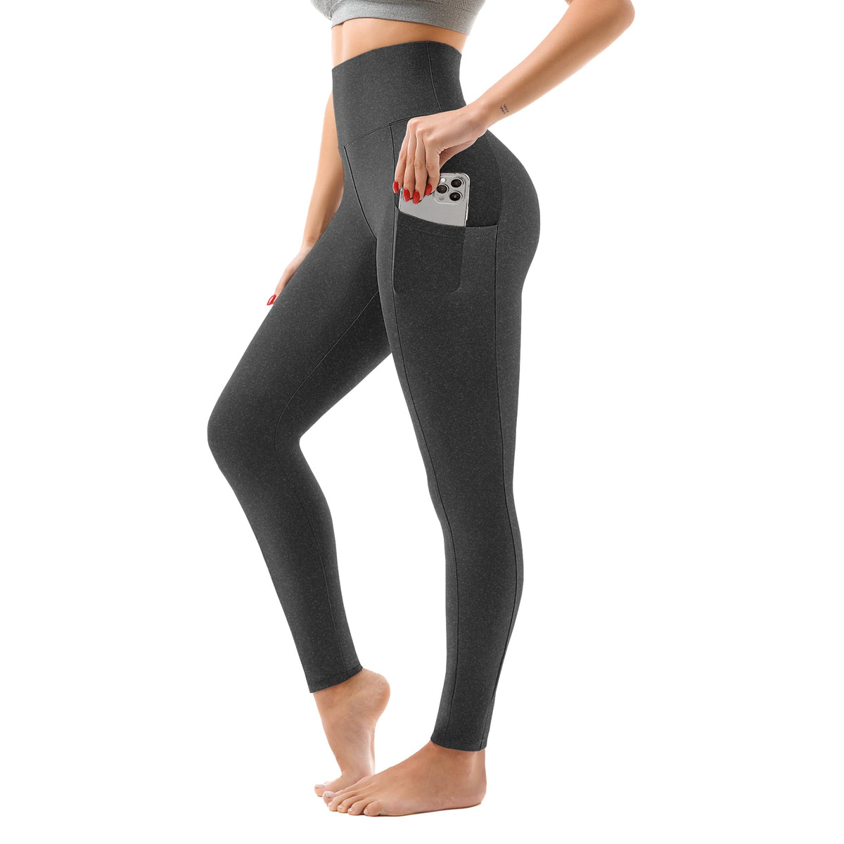 SINOPHANT High Waisted Leggings Women with Pockets Jansha Store
